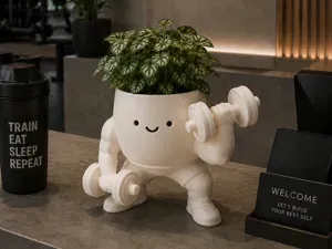 Petit pot de fleurs mignon - Musculation