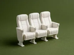 1:12 Scale Dollhouse Cinema Seats