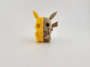 Skeleton Pikachu – Stylized 3D Printed Figure mini