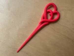 Fermaglio Capelli Cuore intrecciato – Minimal
