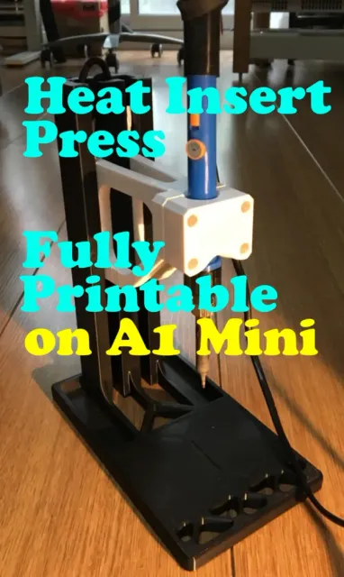 Heat Insert Press - Fully printable on A1 mini — Фото 2 из 13