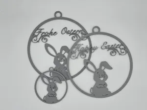 Ornaments / Loop Set - Frohe Ostern & Happy Easter