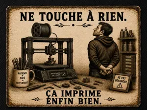 Plaque Vintage pour les Makers