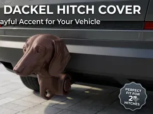 Dachshund Trailer Hitch Cover 2 Inch Receiver