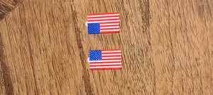 US flag earrings