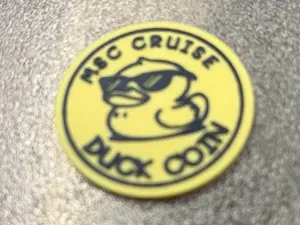 MSC CRUISE DUCK COIN FOR HIDING