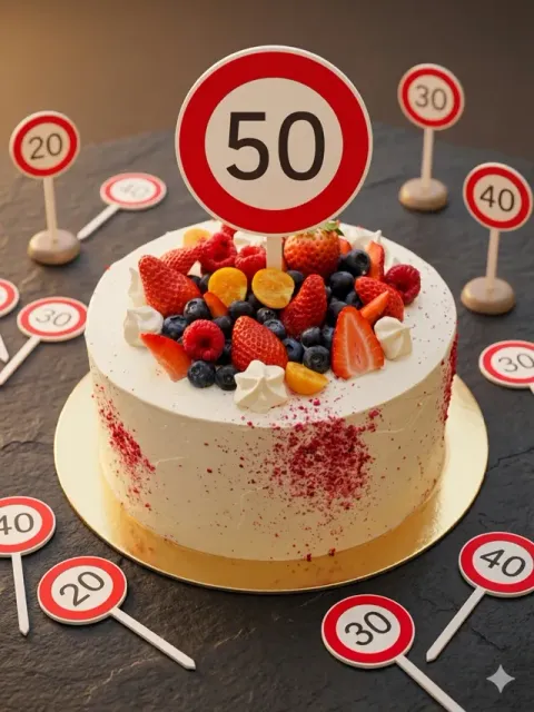 Birthday Cake Topper - Speed Limit Signs — Фото 2 из 4