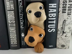 Dog Friends Book Nook NO AMS – Shelf Insert Book