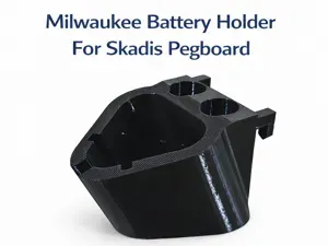 Milwaukee M12 Red Battery Holder, Skadis Pegboard