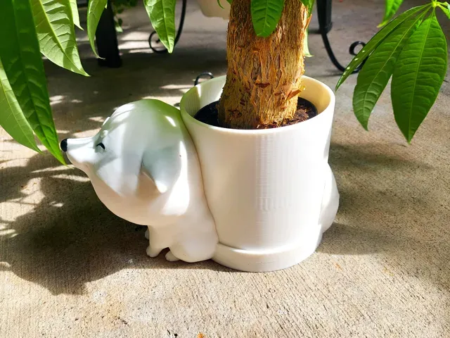 Happy Cartoon Shiba Inu Planter Pot Doge Puppy Dog — Image 3 of 17