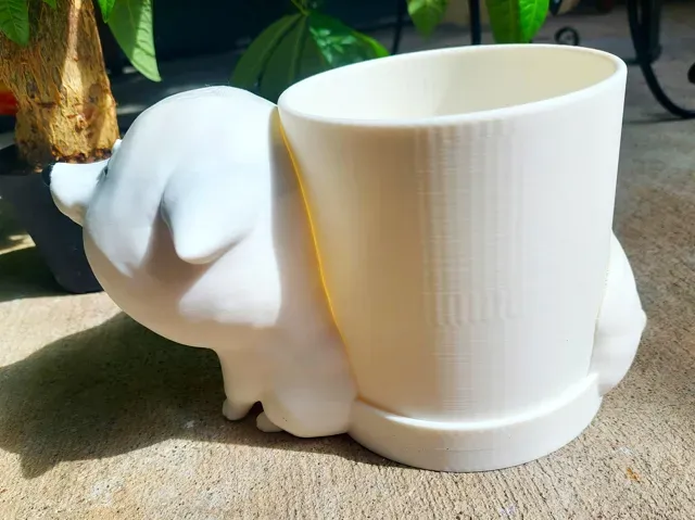 Happy Cartoon Shiba Inu Planter Pot Doge Puppy Dog — Image 4 of 17