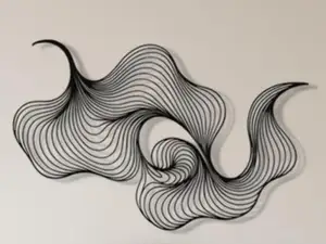 Sinuosità 4 - Wall art arte murale astratta
