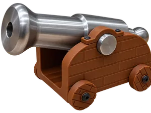 Miniature Cannon – Adjustable & Rotating 3D Print