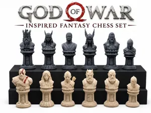 God of War Inspired Fantasy Chess Set