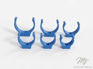 16-28mm Pipe Routing Clips | Snap-Fit | M3 Mount