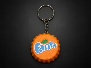 Fanta Bottle Cap Keychain - Collect Them All