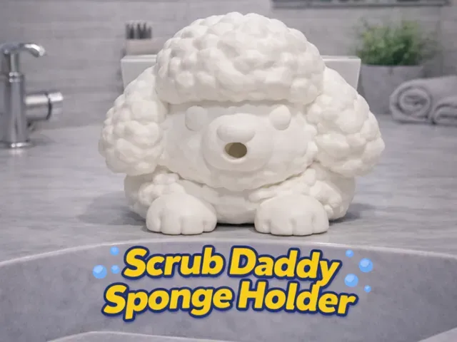 Pippa the Poodle Scrub Daddy Holder