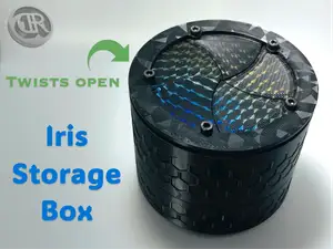 Twist Open Iris Storage Box