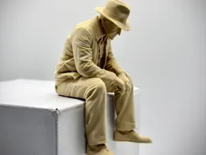 Sad Indiana Jones Figurine on a ledge!