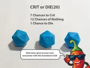 CRIT or DIE(20) - the spicy homebrew D20