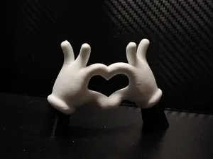 Micky Maus Hand Herz Valentinstag Geschenk