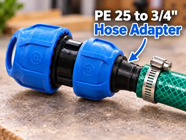 PE Pipe to 3/4" Garden Hose Adapter