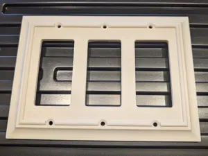 Decorative Decor Style Triple Cover Plate