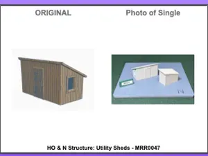 HO & N Structure: Utility Sheds - MRR0047