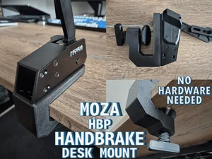 Desk mount for MOZA HBP handbrake - no extra HW