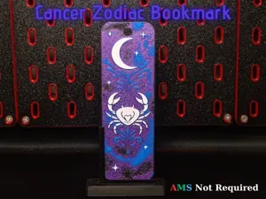 Cancer Hueforge Bookmark - Zodiac