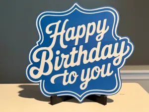 HAPPY BIRTHDAY TO YOU WALL SIGN