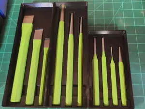 Pittsburgh Pro Punch and Chisel Set - Gridfinity