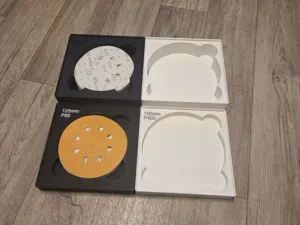 Gridfinity Sanding Disc Storage 125&150mm 4x4x3/6U