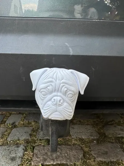 Cute Pug Tow Ball Cover - Dog Hitch Shield — Фото 6 из 6