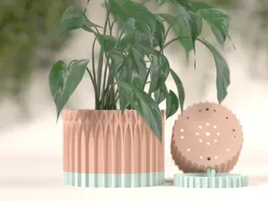 Plant Pot. Gothic Arch Style Planter with Drainage