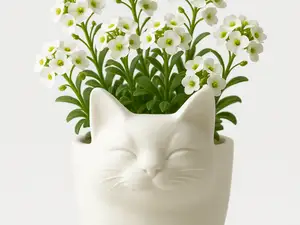 Katzen Blumentopf 