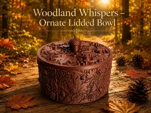 Woodland Whispers - Ornate Lidded Bowl