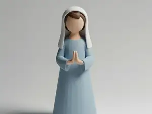 Natalità Madonna-Presepe Minimalista