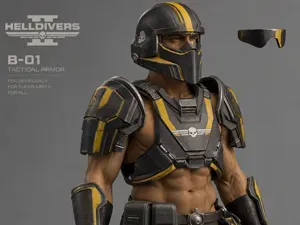 COSPLAY FULL SCALE WEARABLE Helldivers2 B-01 Armor
