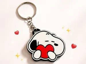 Snoopy heart, keychain