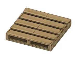 Coaster pallet with drip tray