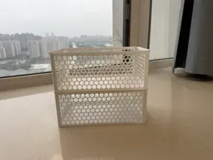 大号镂空可堆叠收纳盒尺寸25*15*10cm 厚度2mm 超省料