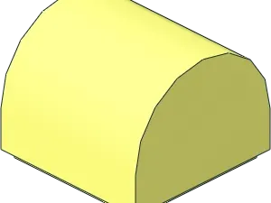 Brick Part 49307 - 1x1 with curved top