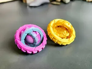Gyro Fidget Spinner - triangle (Print in Place)