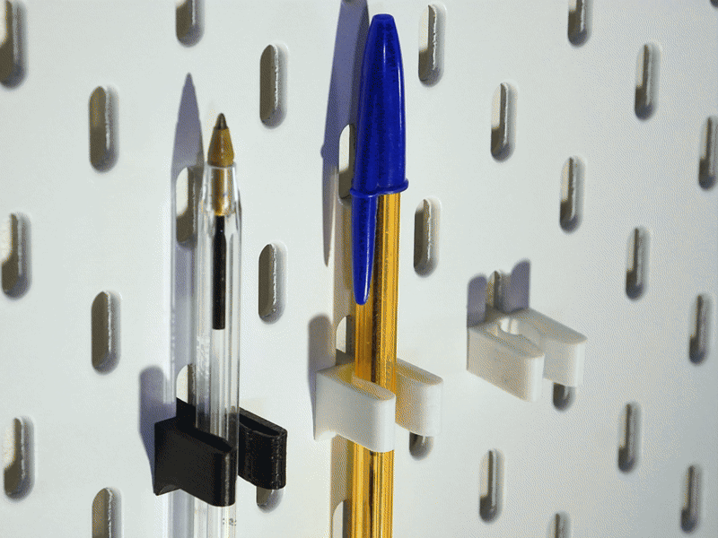 Skadis Pencil Holder Clip And Stand Ikea Pegboard