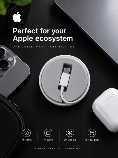 Orbito Cable Organizer - Apple 60W USB-C Cable(1m) — Фото 3 из 5