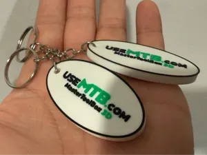 Custom Business Logo Keychain – QR + NFC