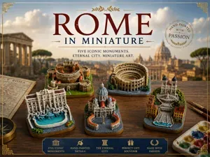 Rome in Miniature – Hand-Painted 3D Landmarks