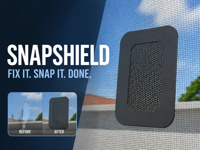 SnapShield–Click-Snap Mosquito Screen Repair Patch