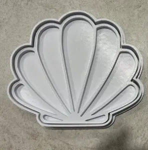 Shell Cookie Cutter and stamp